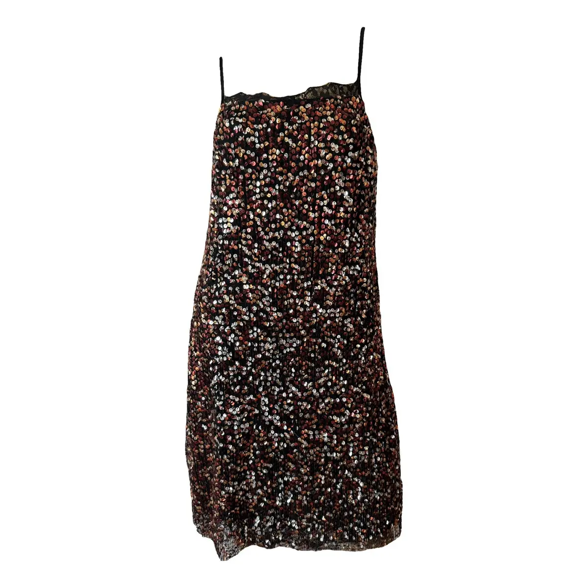 Non Signé / Unsigned Vestito midi Con paillette