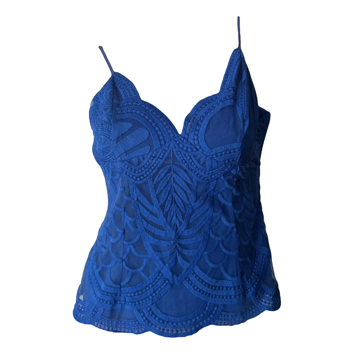 Non Signé / Unsigned Top in Pizzo